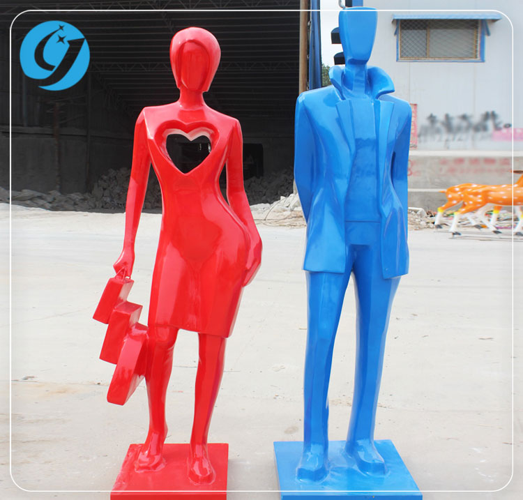 優(yōu)惠的玻璃鋼抽象雕塑
